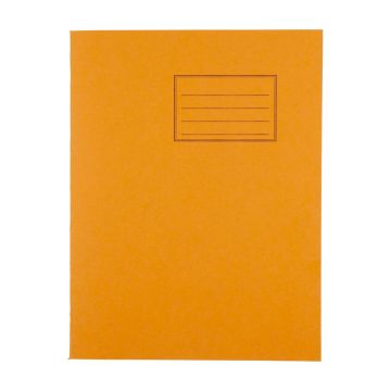 Exercise Books 9 x 7in 80 Page 7mm Squared - Orange - Pack of 100