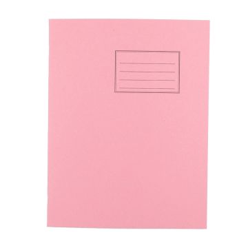 Exercise Books 9 x 7in 80 Page Blank - Dark Pink - Pack of 100