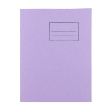Exercise Books 9 x 7in 80 Page 8mm F&M - Purple - Pack of 100