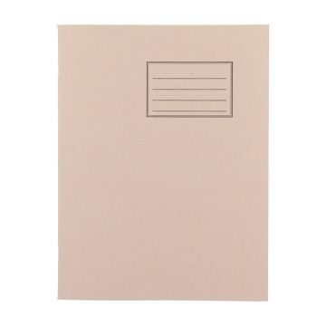 Exercise Books 9 x 7in 80 Page 8mm F&M - Buff - Pack of 100