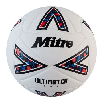 Mitre Ultimatch One Football - White - Size 5 - Pack of 12