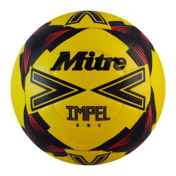 Mitre Impel One Football - Fluo Yellow/Red - Size 5 - Pk 12