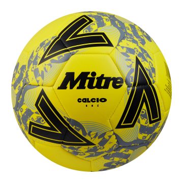 Mitre Calcio '24 Football - Fluo Yellow - Size 3- Pack of 12