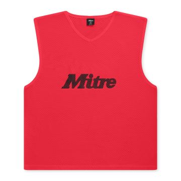 Mitre Pro Training Bib - Red - Senior (XL-XXL) Red