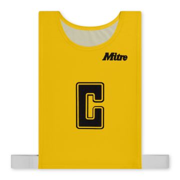 Mitre Pro Netball Bib - Yellow - M - Pack of 7