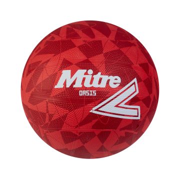 Mitre Oasis Training Netball - Red/White - 5