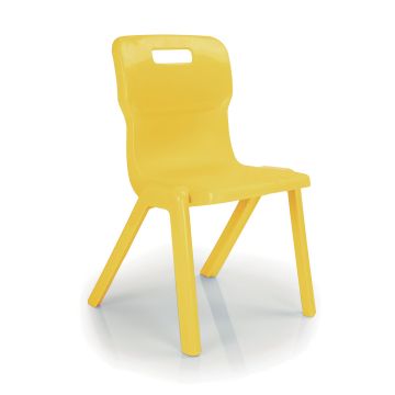 Titan One Piece Chair - Yellow - 11-14 years