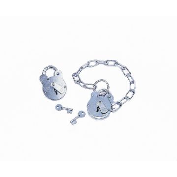FB 51mm (2in) Padlock With Chain and Key - Padlock and Chain Only