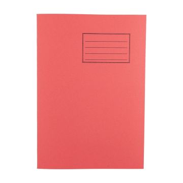 Exercise Books A4 80 Page 8mm F&M - Red - Pack of 50