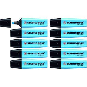 Stabilo Boss Highlighters - Blue - Pack of 10