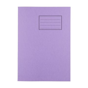 Exercise Books A4 64 Page 10mm F&M - Purple - Pack of 50