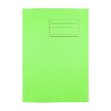 Exercise Books A4 64 Page 8mm Feint/Blank Alternate - Light Green - Pack of 50