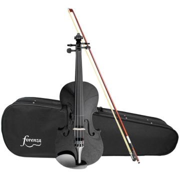 Forenza Uno Series Full Size Black Violin Outfit