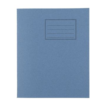 Exercise Books 8 x 6.5in 48 Page 8mm Feint - Light Blue - Pack of 100