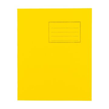 Exercise Books 8 x 6.5in 48 Page 8mm F&M - Yellow - Pack of 100