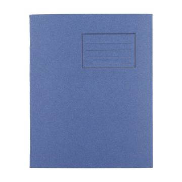 Exercise Books 8 x 6.5in 48 Page Blank - Dark Blue - Pack of 100