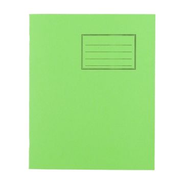 Exercise Books 8 x 6.5in 48 Page Blank - Light Green - Pack of 100