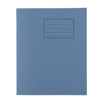 Exercise Books 8 x 6.5in 80 Page 6mm F&M - Light Blue - Pack of 100