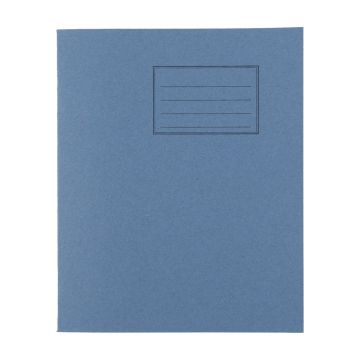 Exercise Books 8 x 6.5in 80 Page 8mm Feint - Light Blue - Pack of 100