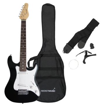 3rd Avenue Rocket Series 3/4 Electric Guitar - Black