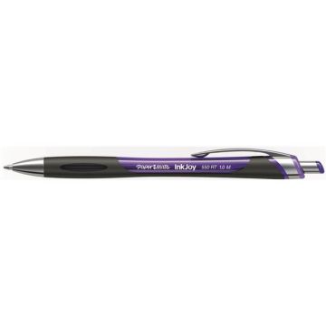 Paper Mate Inkjoy 550 Retractable Medium - Purple - Pack of 12