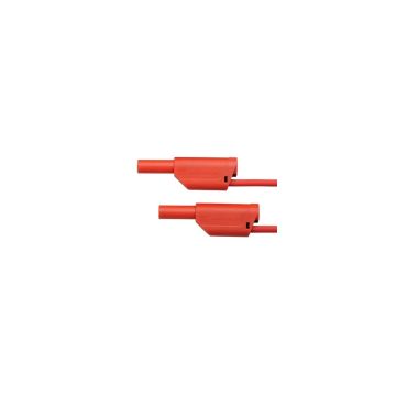 Plug Leads Safety Type With Rigid Sleeve - Red