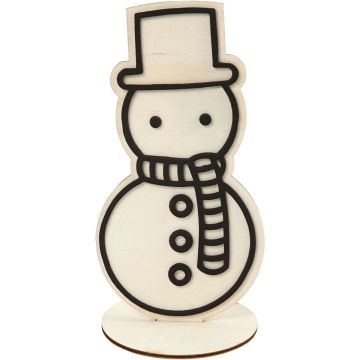 Melted Snowman Figure
