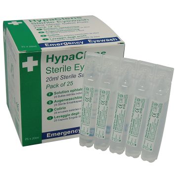 Sterile Eyewash Pods - Pack of 25