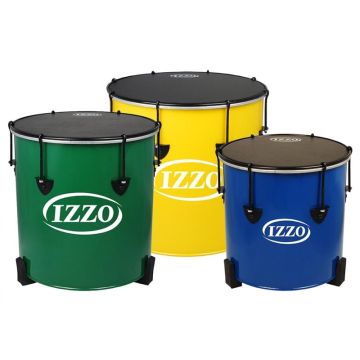 Izzo Set of 3 Surdos - Multicoloured (16 14 and 12 in)