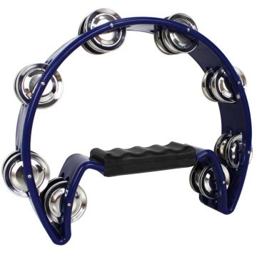 A-Star Half Moon Tambourine - Blue