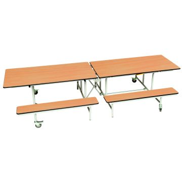 Mobile Folding Bench Unit 11-14yrs Beech