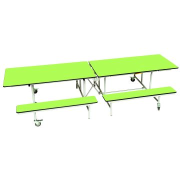 Mobile Folding Bench Unit 11-14yrs Green