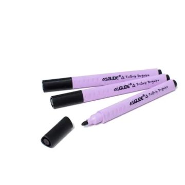 EziGlide TriGrip Drywipe Pens - Black - Pack of 35