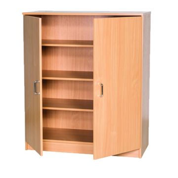 Classmates Lockable Stock Cupboards - Beech - 1000mm