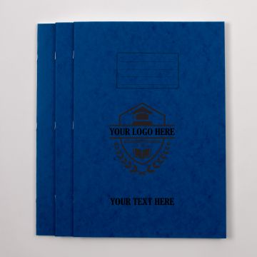  A4 Exercise Book 64p - 6mm Ruled With Margin- Blue - Pk 50