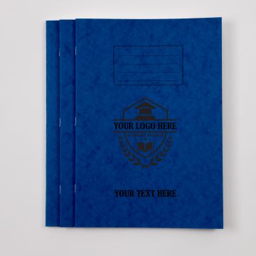  A4+ Exercise Book 48p - 10mm Squared- Blue - Pk 50