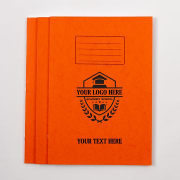  A4 Exercise Book 64p - 5mm Squared- Orange - Pk 50