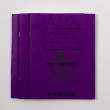  A4 Exercise Book 64p - 7mm Squared- Purple -Pk 50