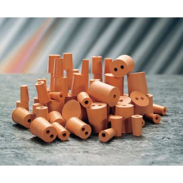 Red Rubber Stoppers One Hole 33mm - Pack of 10