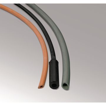 Red Rubber Tubing - Heavy Wall - 4mm Wall - 5mm Bore - Per metre