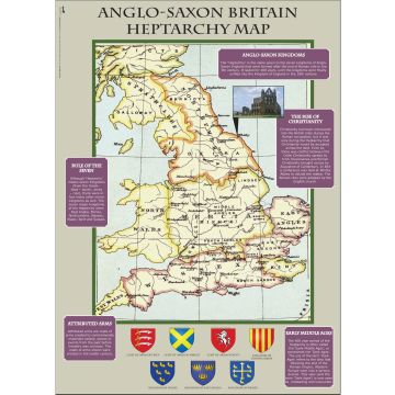 The Anglo-Saxons Heptarchy Map