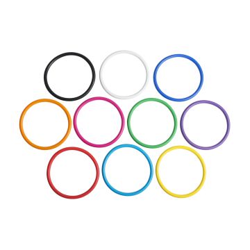 Spordas Activity Tossing Rings - Assorted - Pack of 10