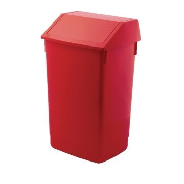Flip Top Bin 54 Litre - Red
