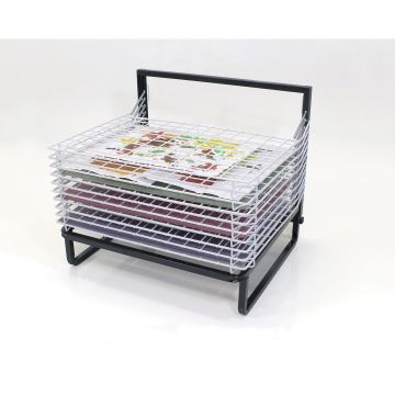 10 Shelf Spring Loaded Floor Drying Rack
