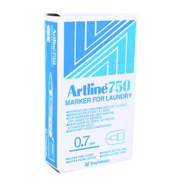 Artline Laundry Marker Black - Pack of 12