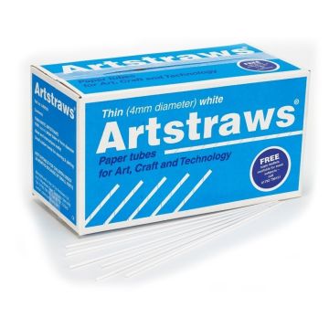 Artstraws 4mm White - Pack of 1800
