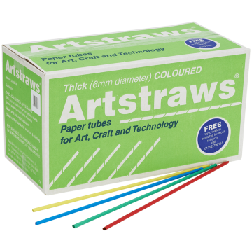 Artstraws 6mm Coloured - Pack of 900