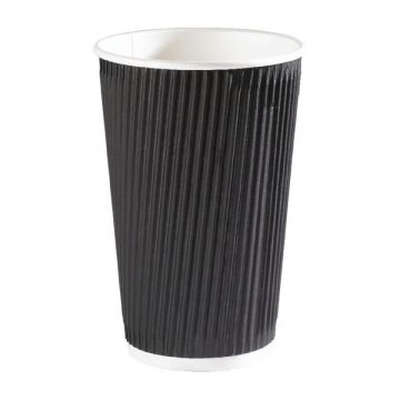 Plain Triple Wall Rippled Hot Cups - 35cl - Pack of 500