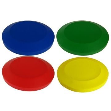 Foam Discus Team Colours - Pack of 4