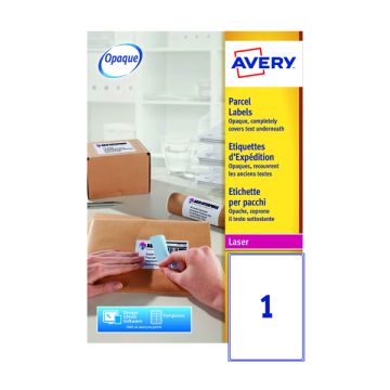 Avery Laser Labels - 1 Per Sheet L7167 - Pack of 500